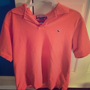 Vineyard Vine Polo Shirt (color: SALMON)
